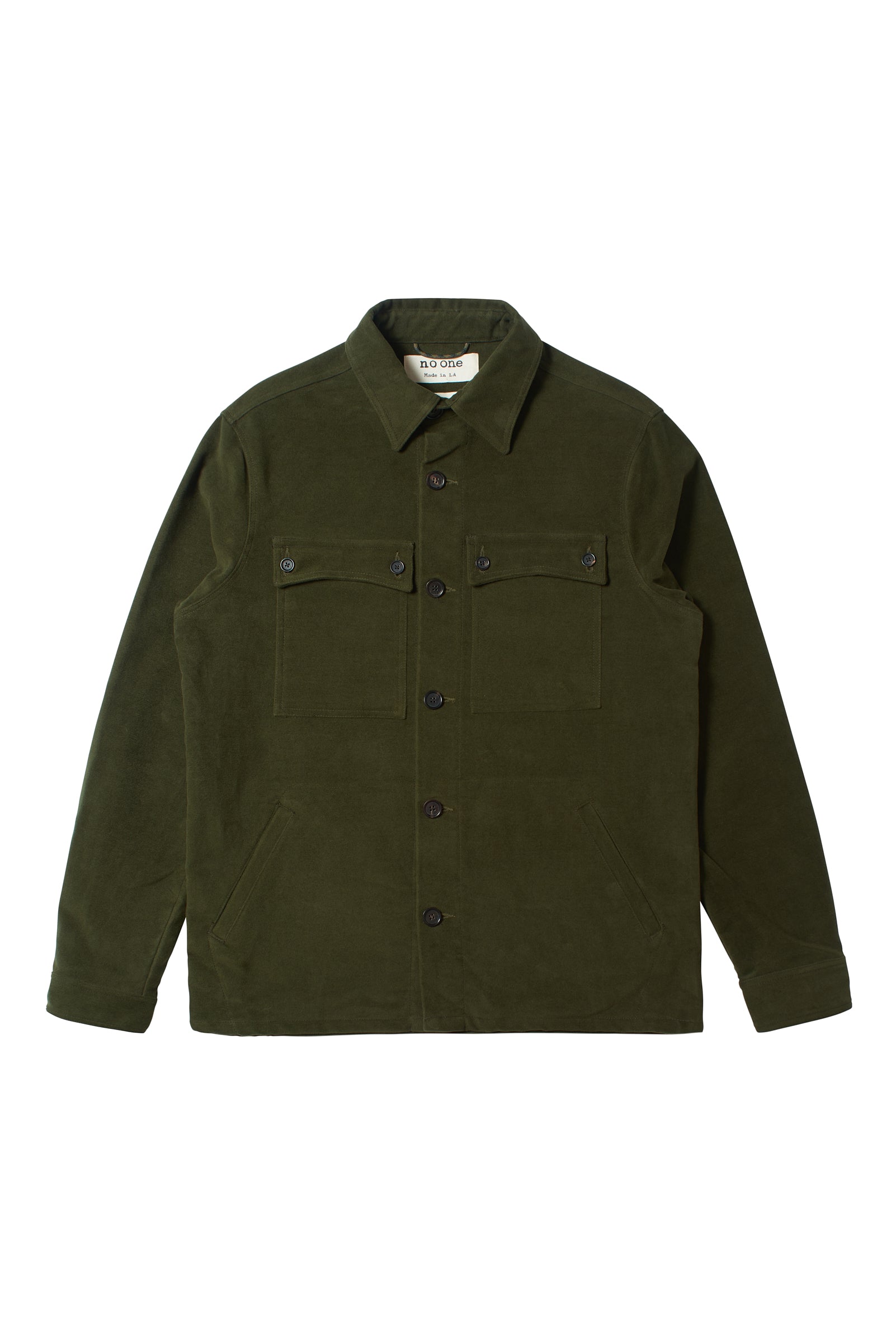 "Respite" Overshirt - Pesto - NOONE