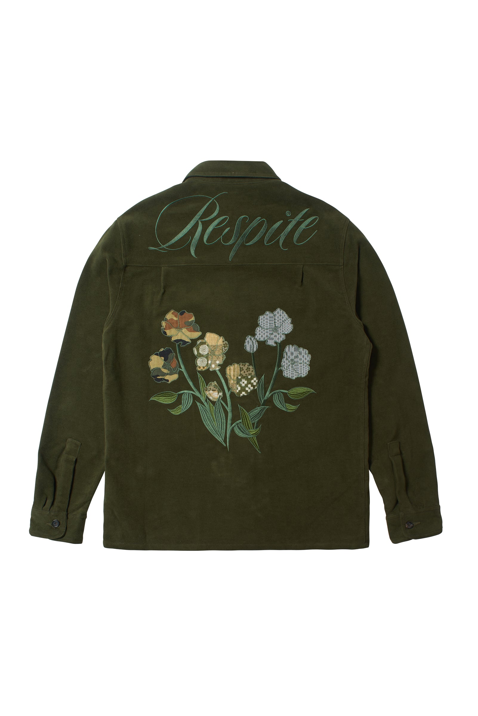 "Respite" Overshirt - Pesto - NOONE