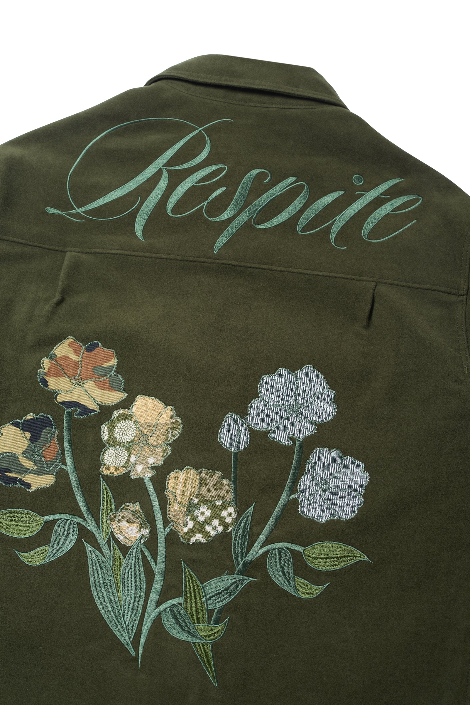 "Respite" Overshirt - Pesto - NOONE