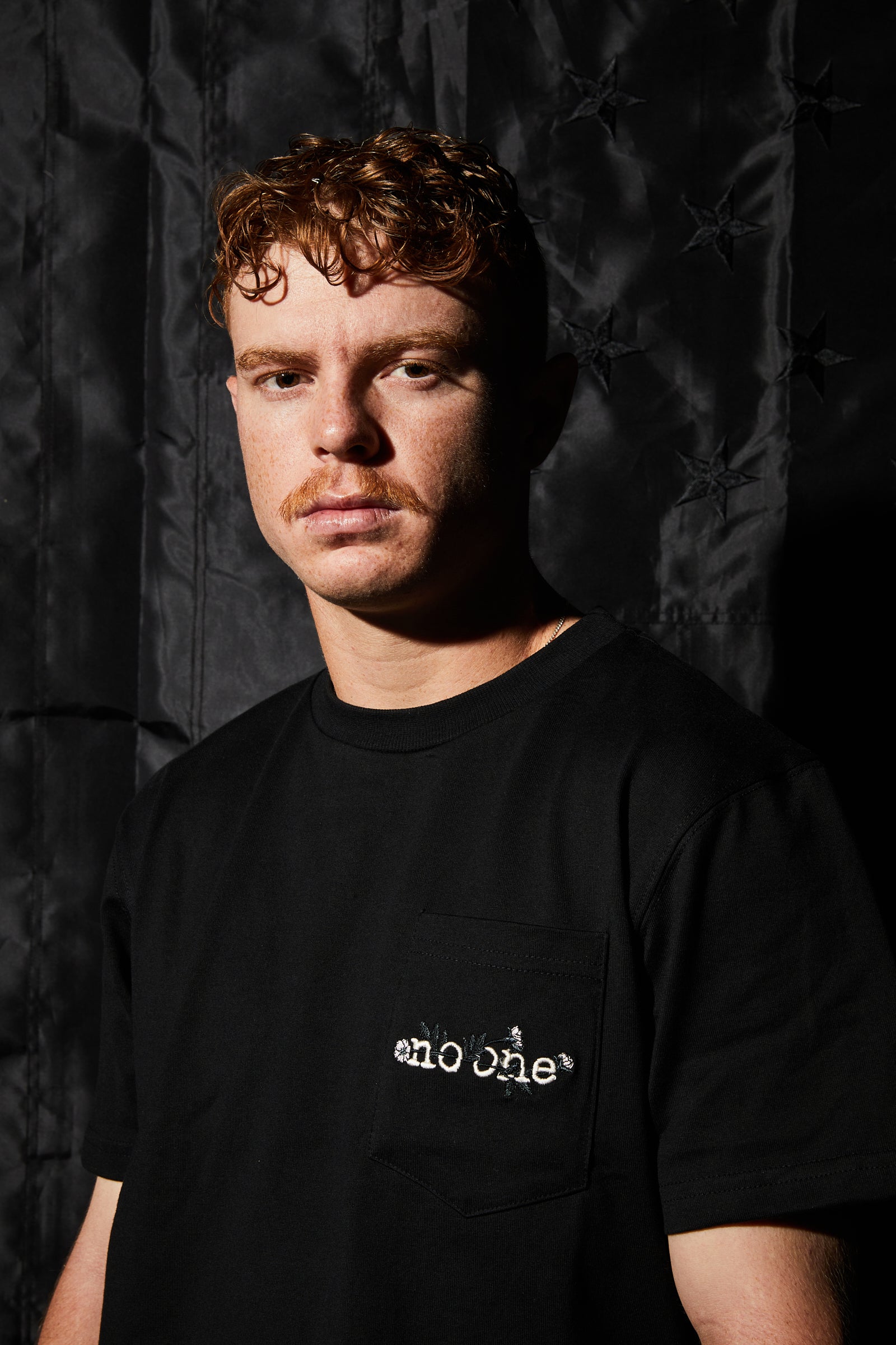 "New Standard" Cut and Sew Respite Pocket Tee - Black - NOONE